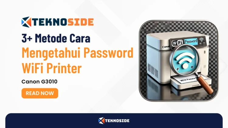 3+ Metode Cara Mengetahui Password WiFi Printer Canon G3010